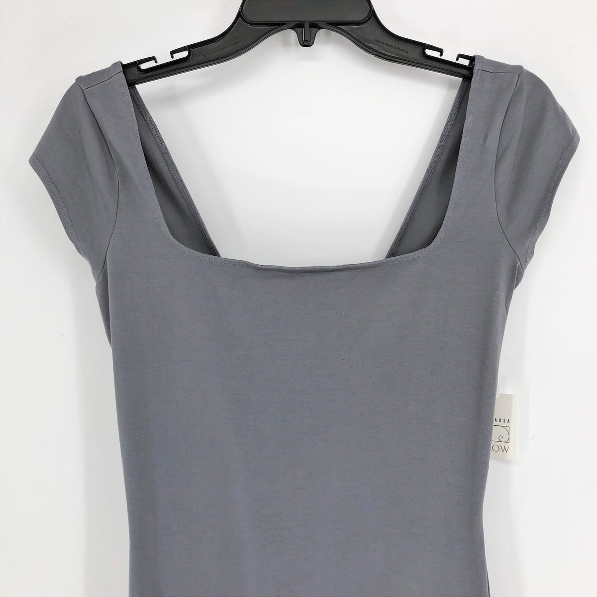 LACAUSA Womens Flow Yoga Gaia Unitard Medium Grey Granite Jumpsuit NWT
