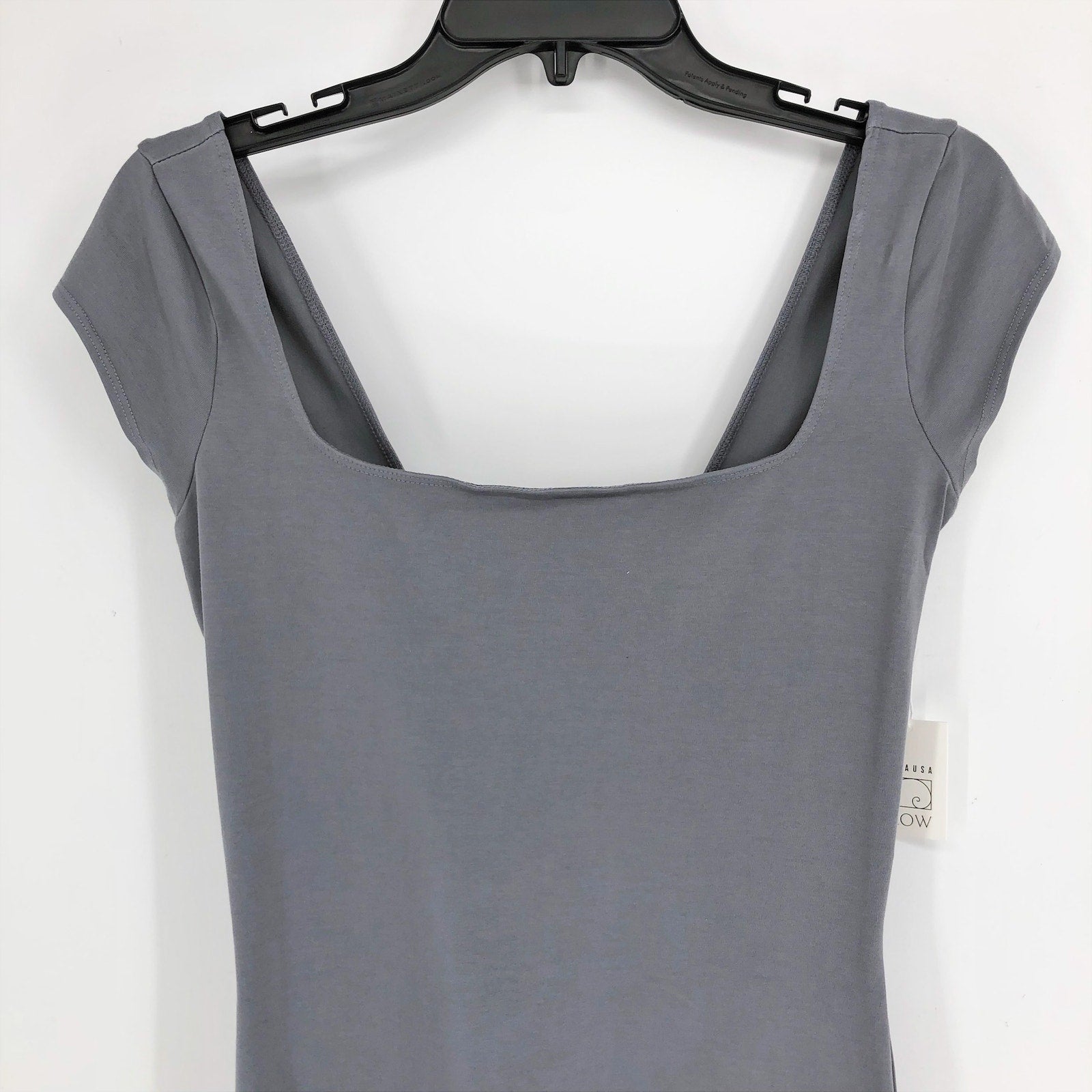 LACAUSA Womens Flow Yoga Gai Unitard Medium Grey Granite Medium Jumpsuit NWT