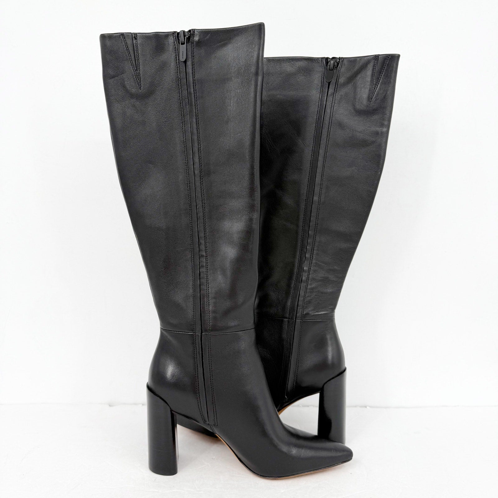 Vince Womens Pilar Knee High Boots US 6 M EU 36 Black Leather NIB