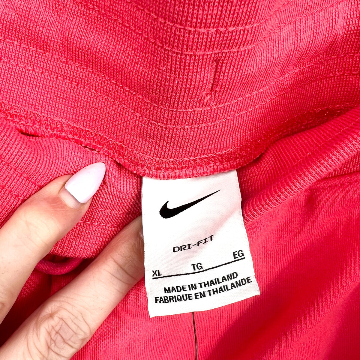 NIKE Women's Dri Fit 7/8 Joggers XL Aster Pink High-Waisted French Terry NWT