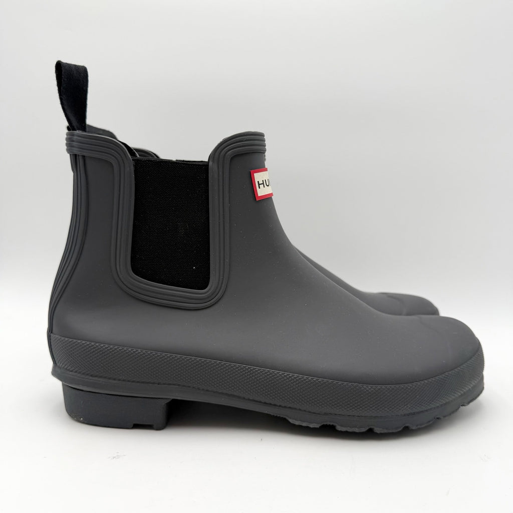 Hunter Womens Original Chelsea Rain Ankle Boot US 10 EU 42 Black Waterproof NWOB