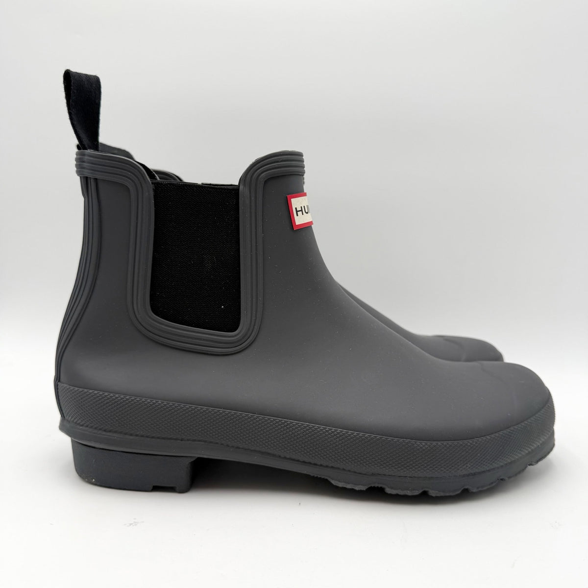 Hunter Womens Original Chelsea Rain Ankle Boot US 10 EU 42 Black Waterproof NWOB