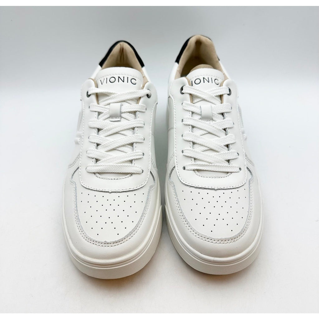 Vionic Womens Kimmie Casual Court Sneakers Size 10 M EU 41 White Leather NIB