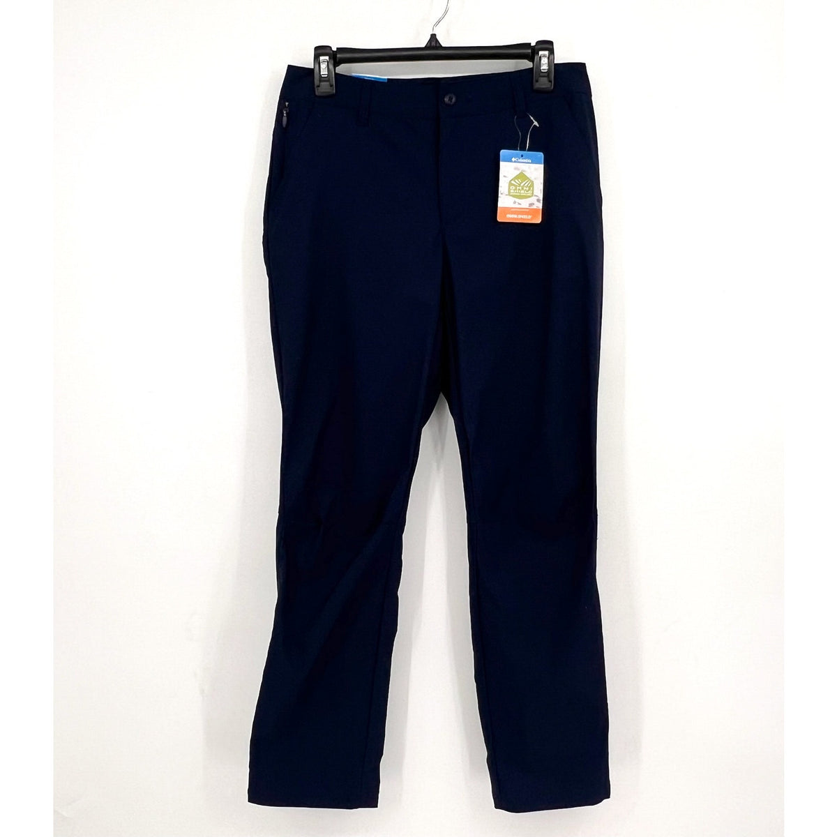 COLUMBIA Womens Leslie Falls Pants II Size 8 Collegiate Navy Blue 29" Inseam NWT