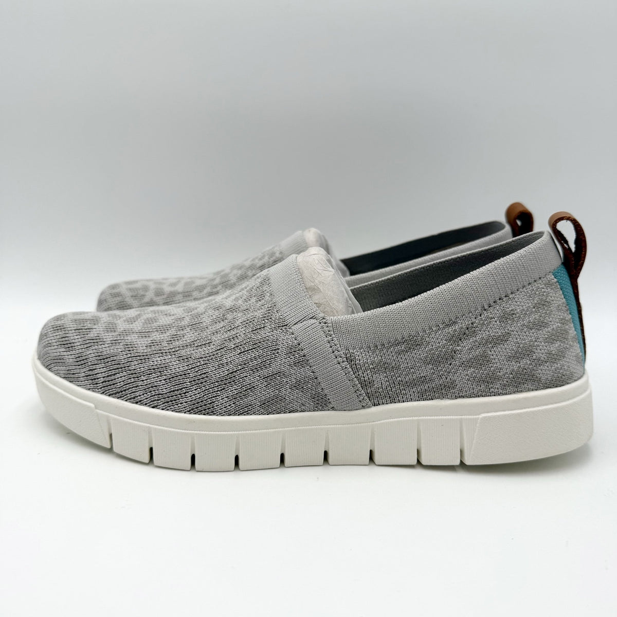 Ryka Womens Hera Slip-on Casual Sneakers Size 8.5 M EU 38.5 Gray White NIB