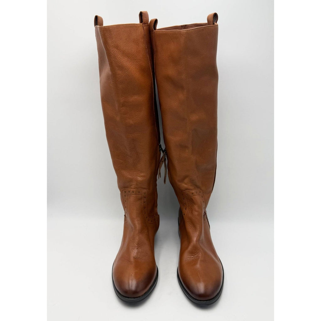 Sam Edelman Womens Prina 2 Wide Calf Knee High Boots Size 7 EU 37 Brown NWOB