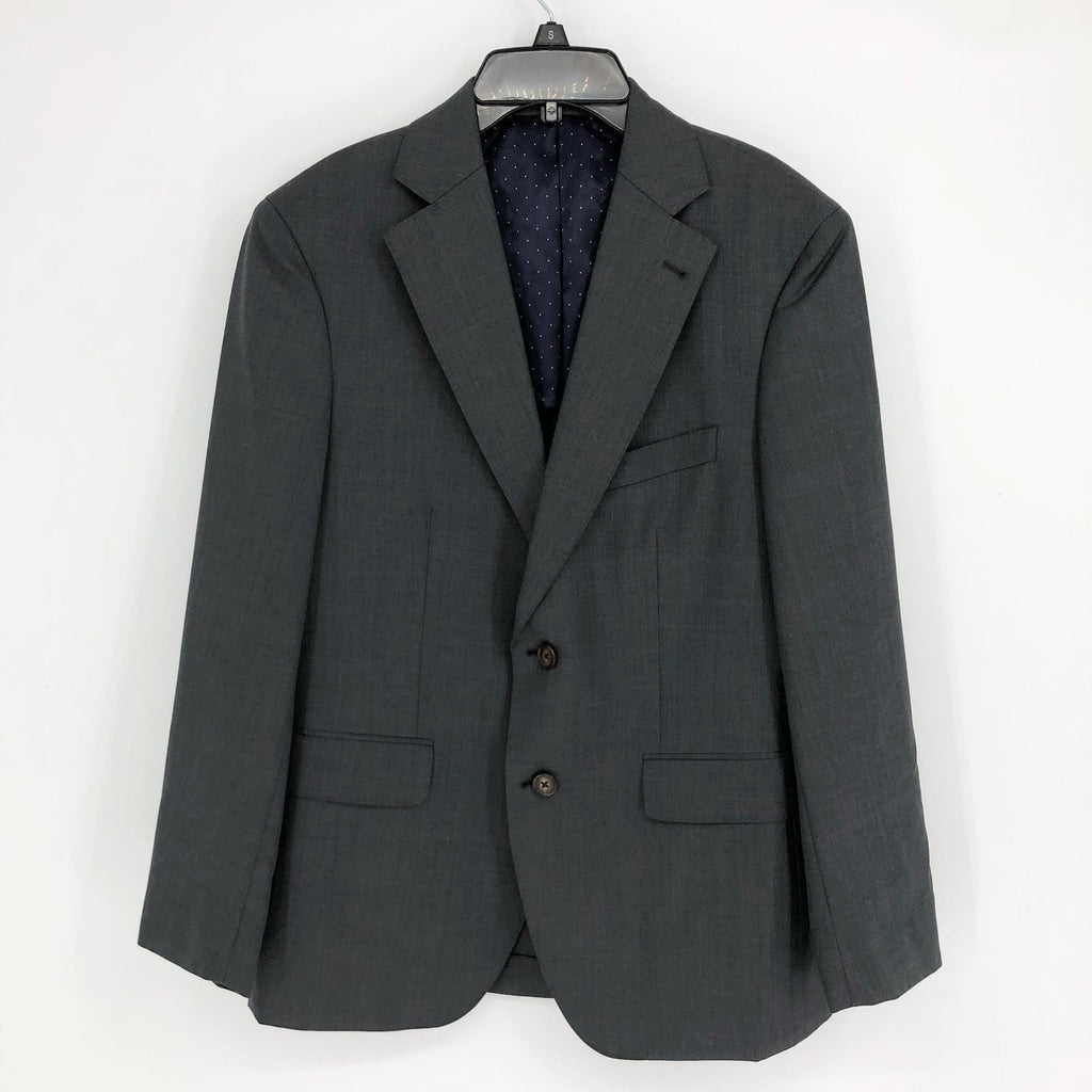 ALTON LANE Men's Tailored Fit Suit Jacket 38S Gray Wool Blend 2 Button NWOT