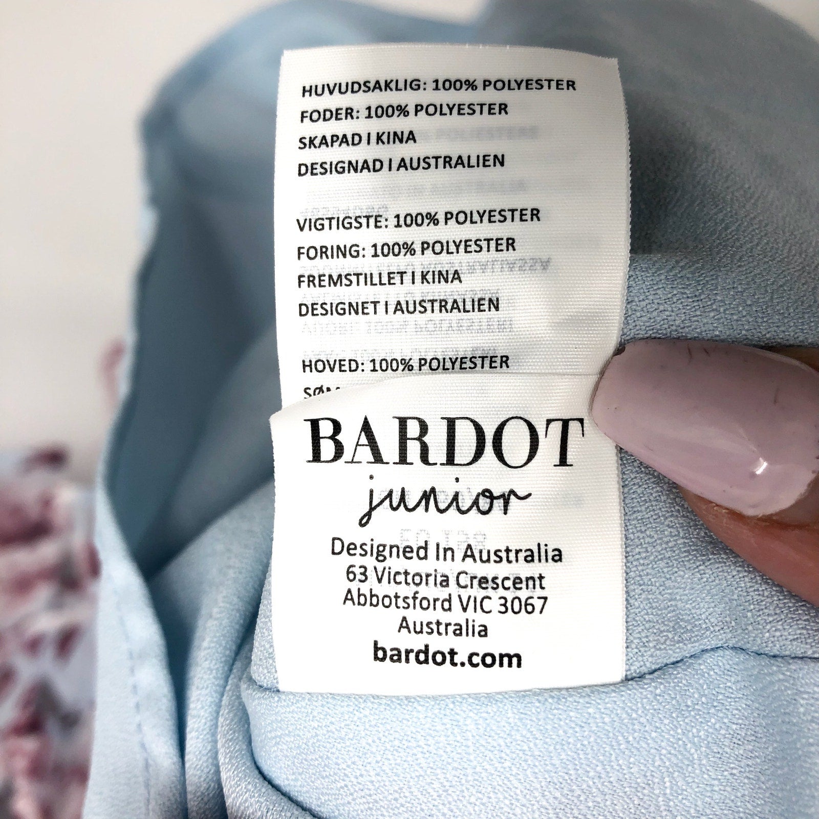 BARDOT JUNIOR Girl's Lianna Floral Frill Dress Size 16 Sky Blue Long Sleeve NWT