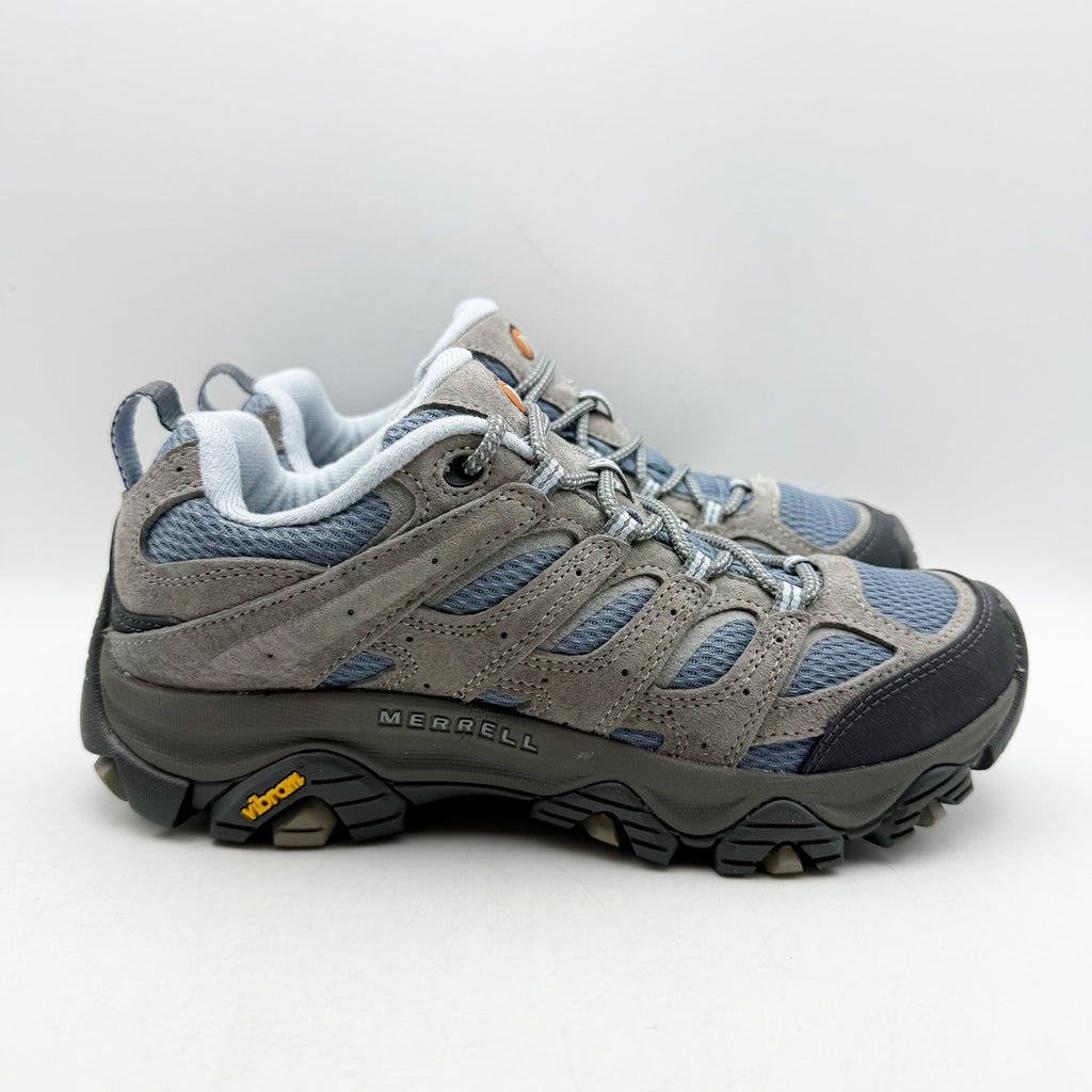 Merrell Womens Moab 3 Hiking Sneakers US 8 EU 38.5 Blue Grey Suede NWOB