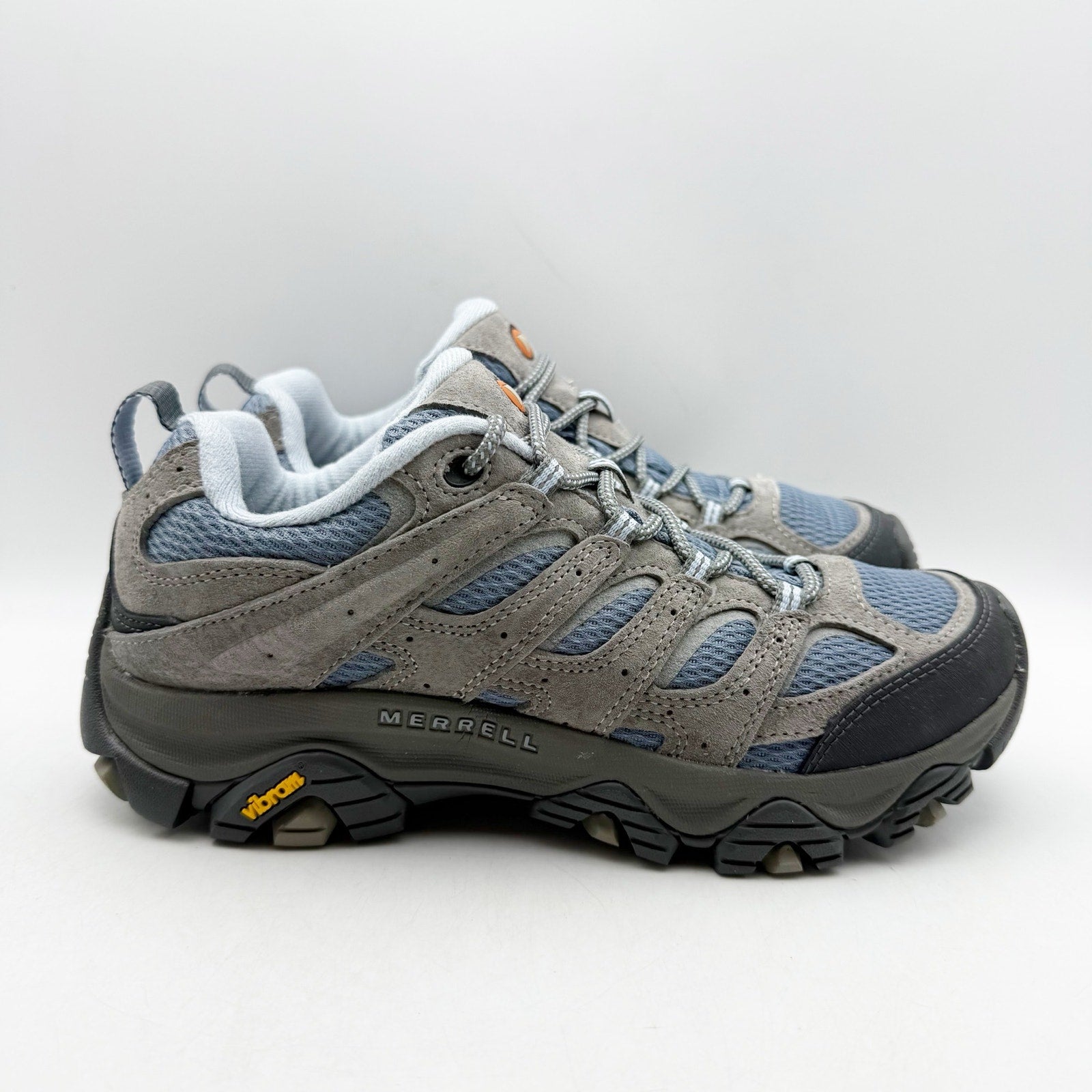 Merrell Womens Moab 3 Hiking Sneakers US 8 EU 38.5 Blue Grey Suede NWOB