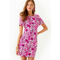 LILLY PULITZER Mila Short Sleeve Dress Size 16 Pink Elderflower Blossom NWT