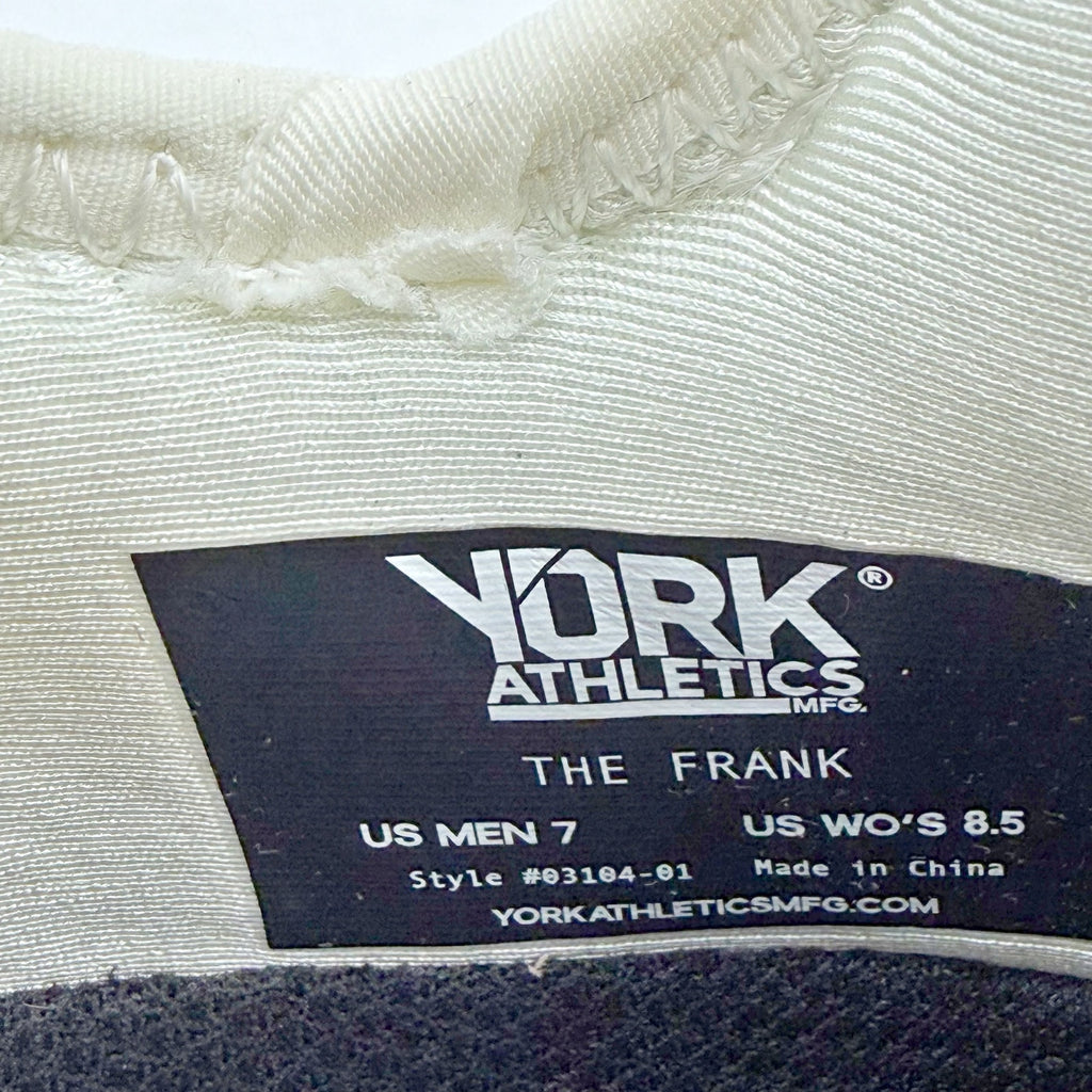 York Athletics The Frank Trainer Sneakers Womens 8.5 Mens 7 Tan White NIB