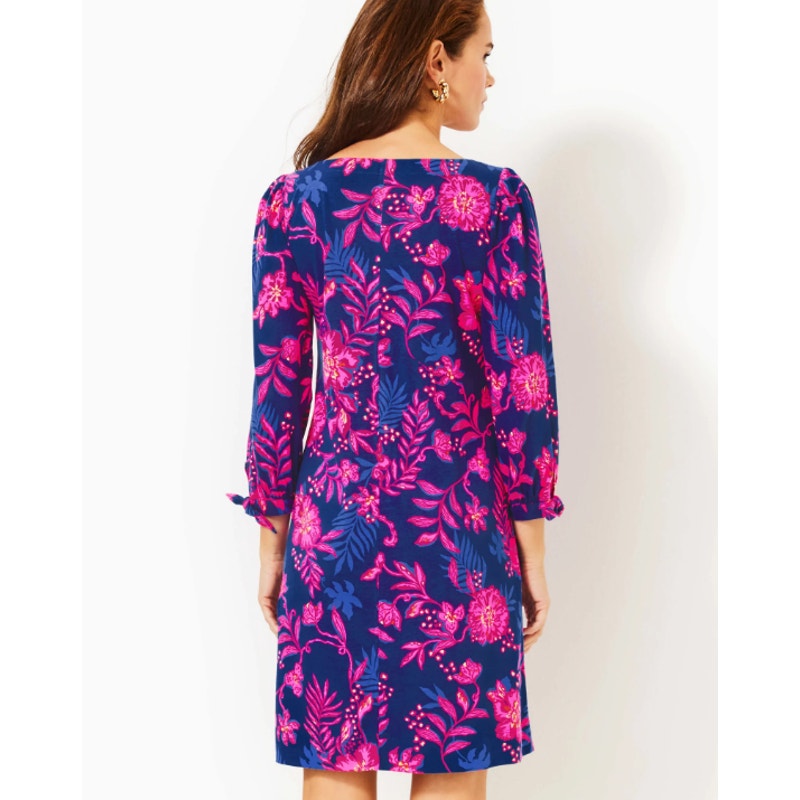 LILLY PULITZER Cathy Mini Dress XS Blue Pink Med Never Ending Summer NWOT