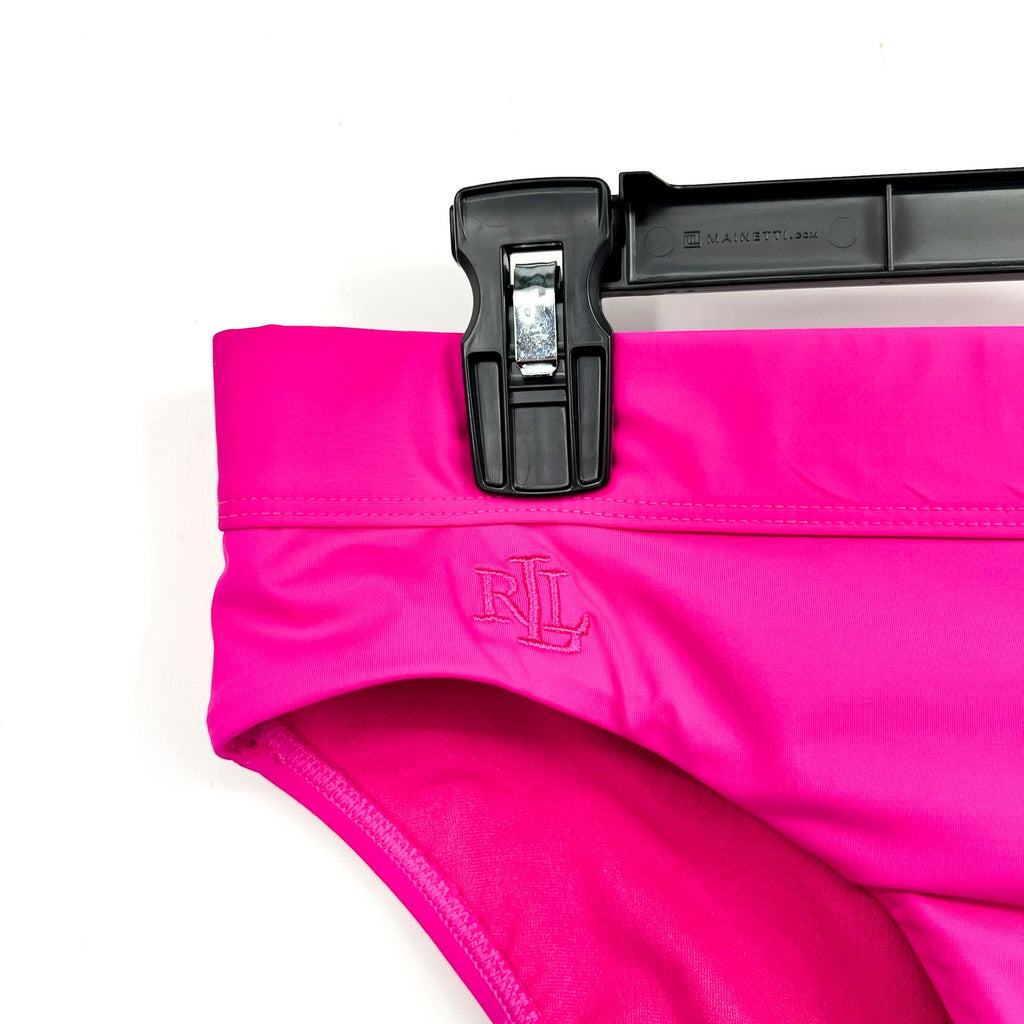 LAUREN RALPH LAUREN Classic Band Hipster Bikini Bottom Size 6 Freesia Pink NWT