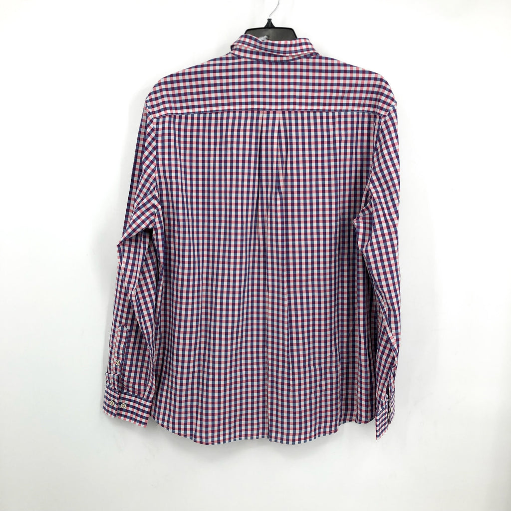 JOHNNIE O Mens Abner Hangin’ Out Button Up Shirt XL Malibu Red Plaid NWT