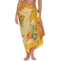 LAUREN RALPH LAUREN Island Tropical Pareo Wrap Skirt Cover Up OS Gold NWT