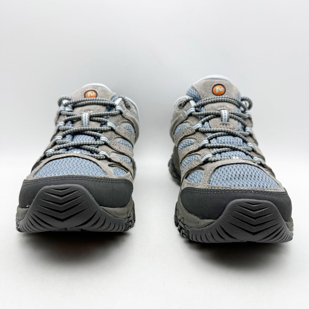 Merrell Womens Moab 3 Hiking Sneakers US 8 EU 38.5 Blue Grey Suede NWOB