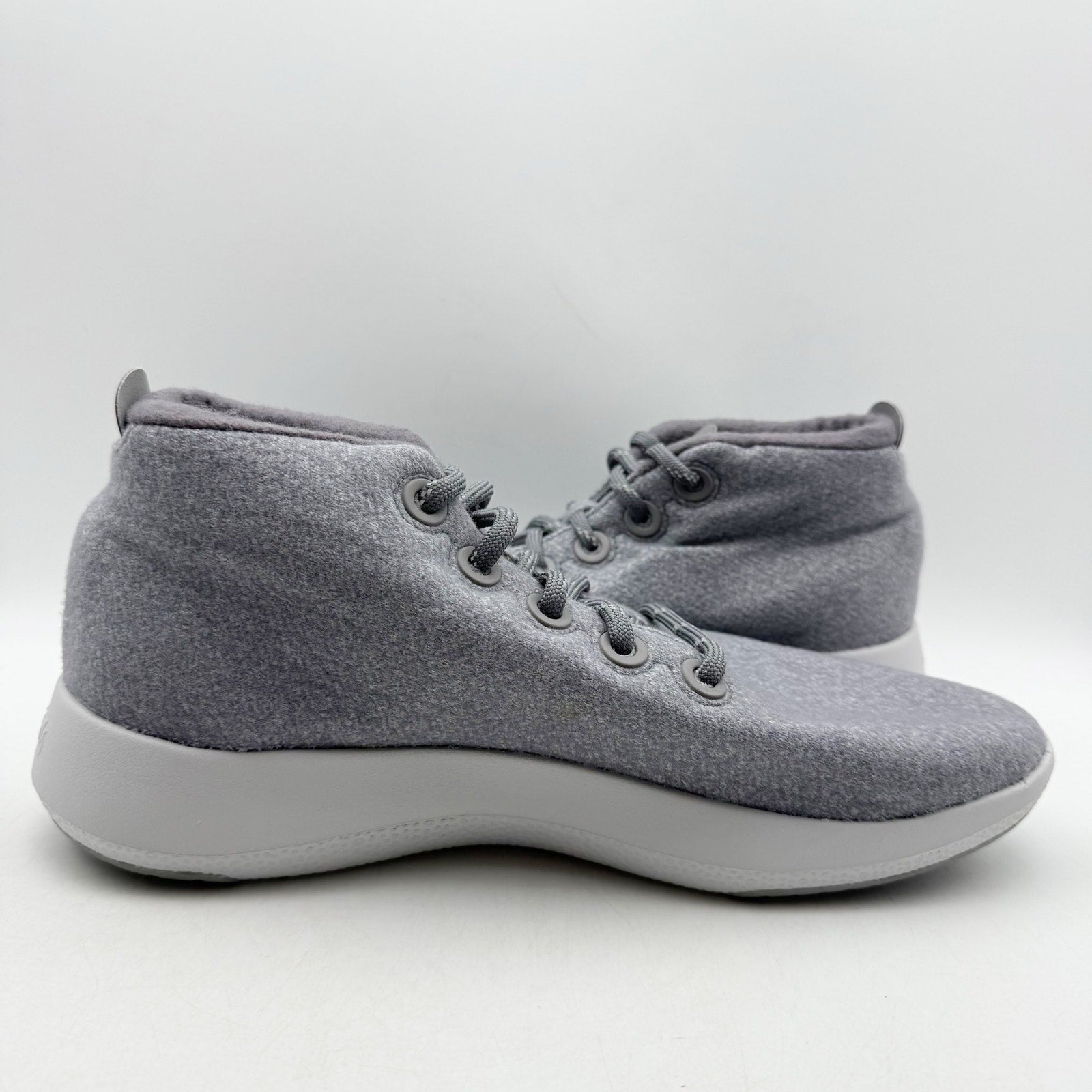 Allbirds Mens Wool Runner-up Mizzles Sneakers US 12 Grey High Tops NWOB
