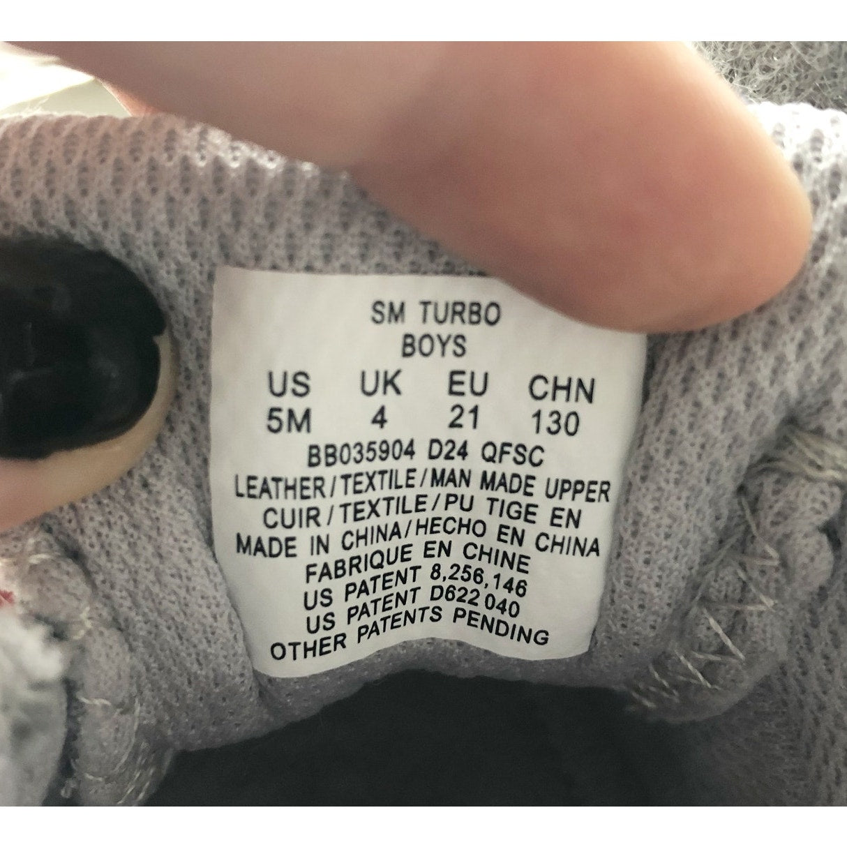 Stride Rite Boy's Sneaker SM Turbo Size 5 Toddler Shoes Grey NIB