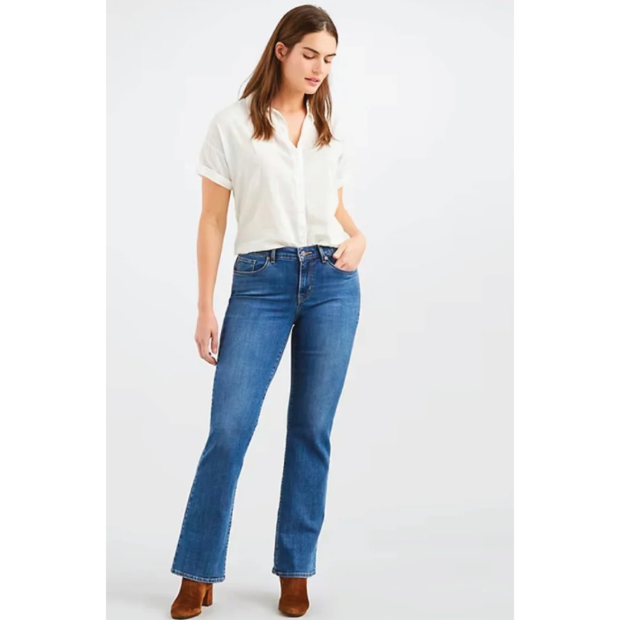 LEVI'S Women's Classic Bootcut Jeans Size 16W Medium Blue Wash A1662-0000 NWT