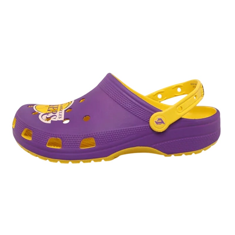 CROCS Mens NBA Los Angeles Lakers Clog Size 10 EU 43.5 Purple Yellow NWT