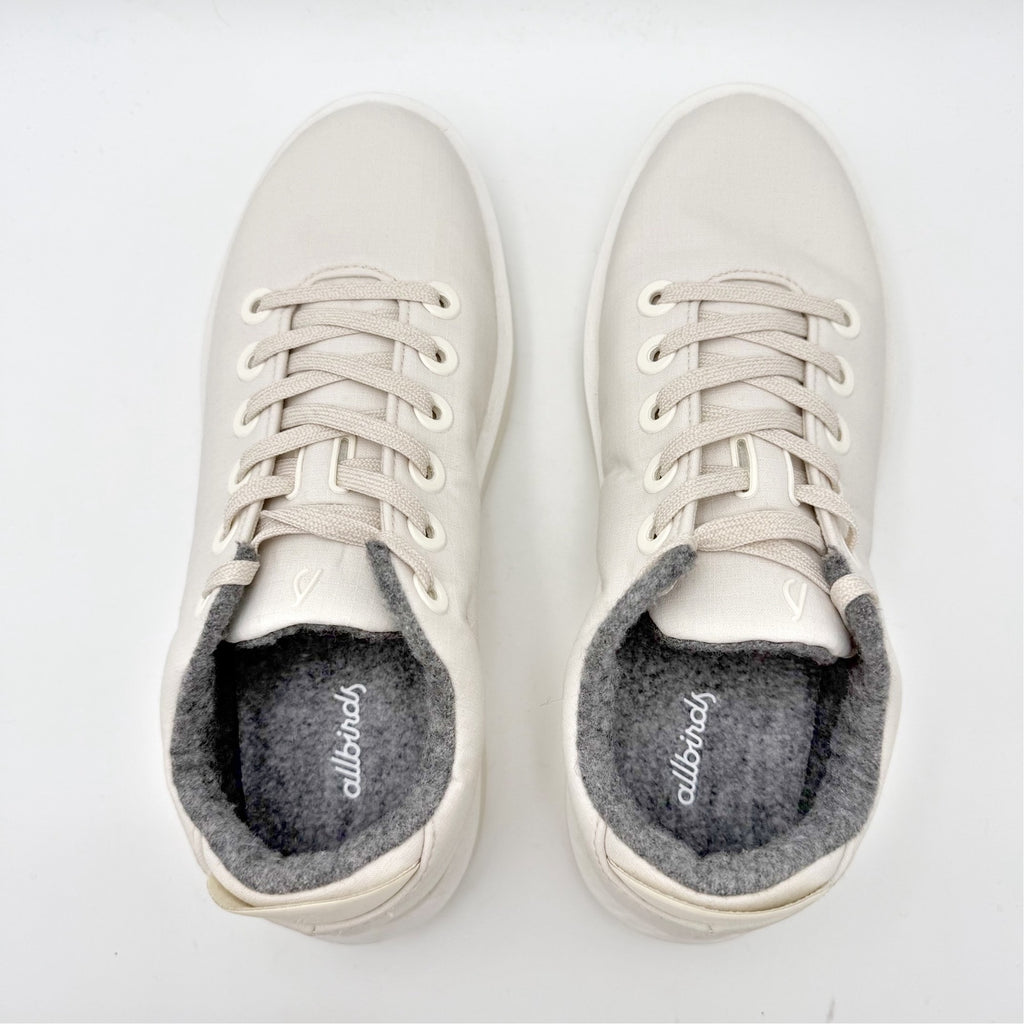 AllBirds Mens Wool Piper Woven Casual Sneakers US 7 EU 39.5 White NIB