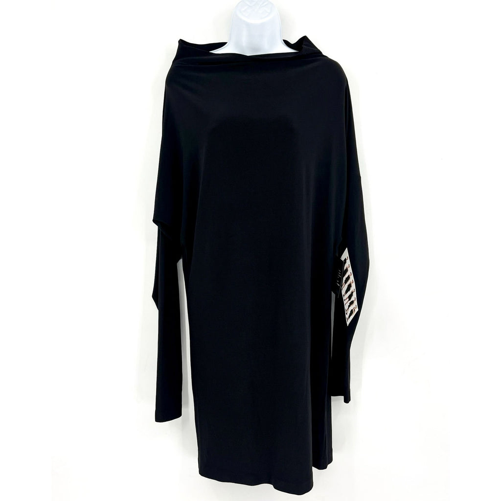 NORMA KAMALI Women's All in One Convertible Dress Small 36 Black Long Sleeve NWT