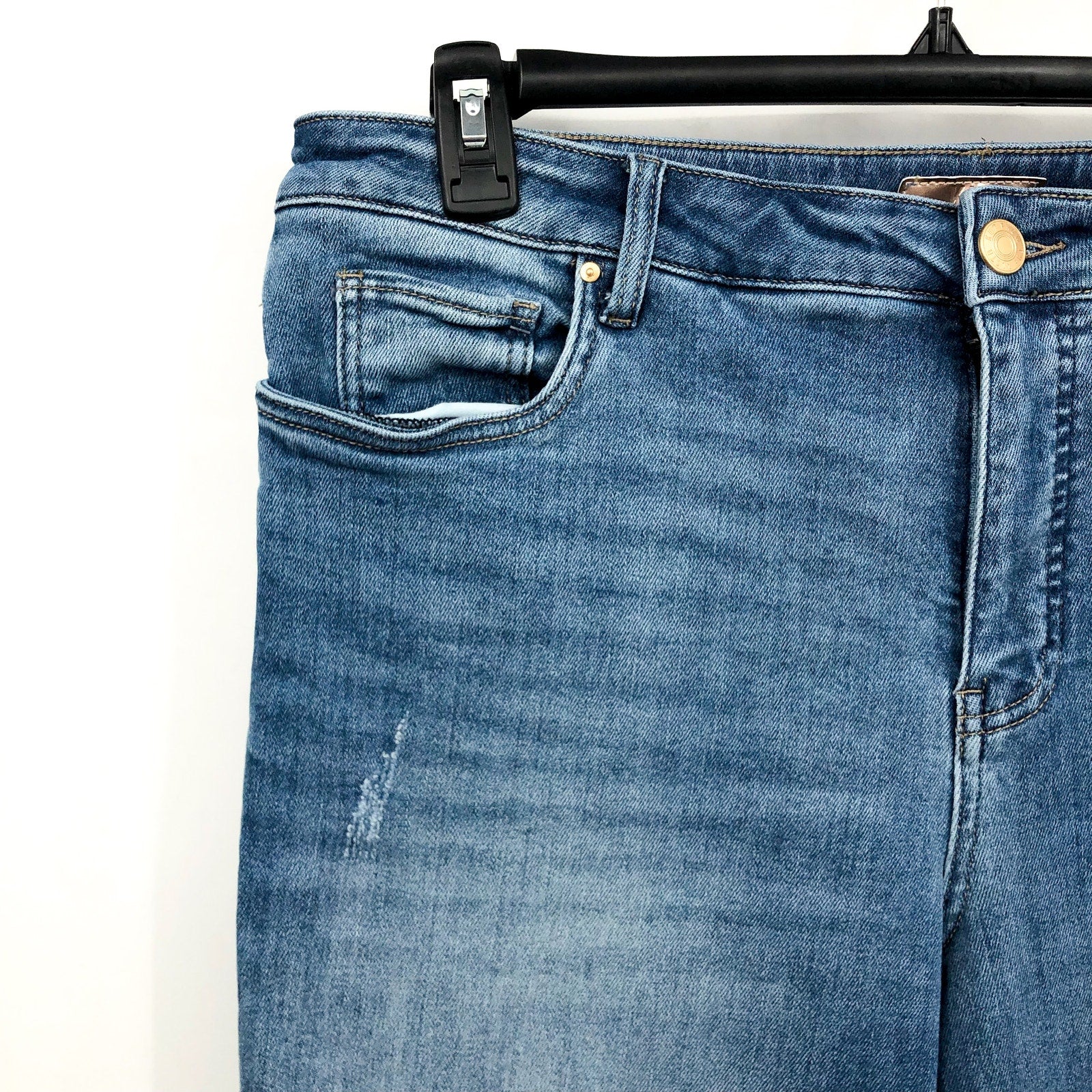 KUT FROM THE KLOTH Kelsey Ankle Flare Jeans Size 18 Perceptual Blue Fab Ab NWOT