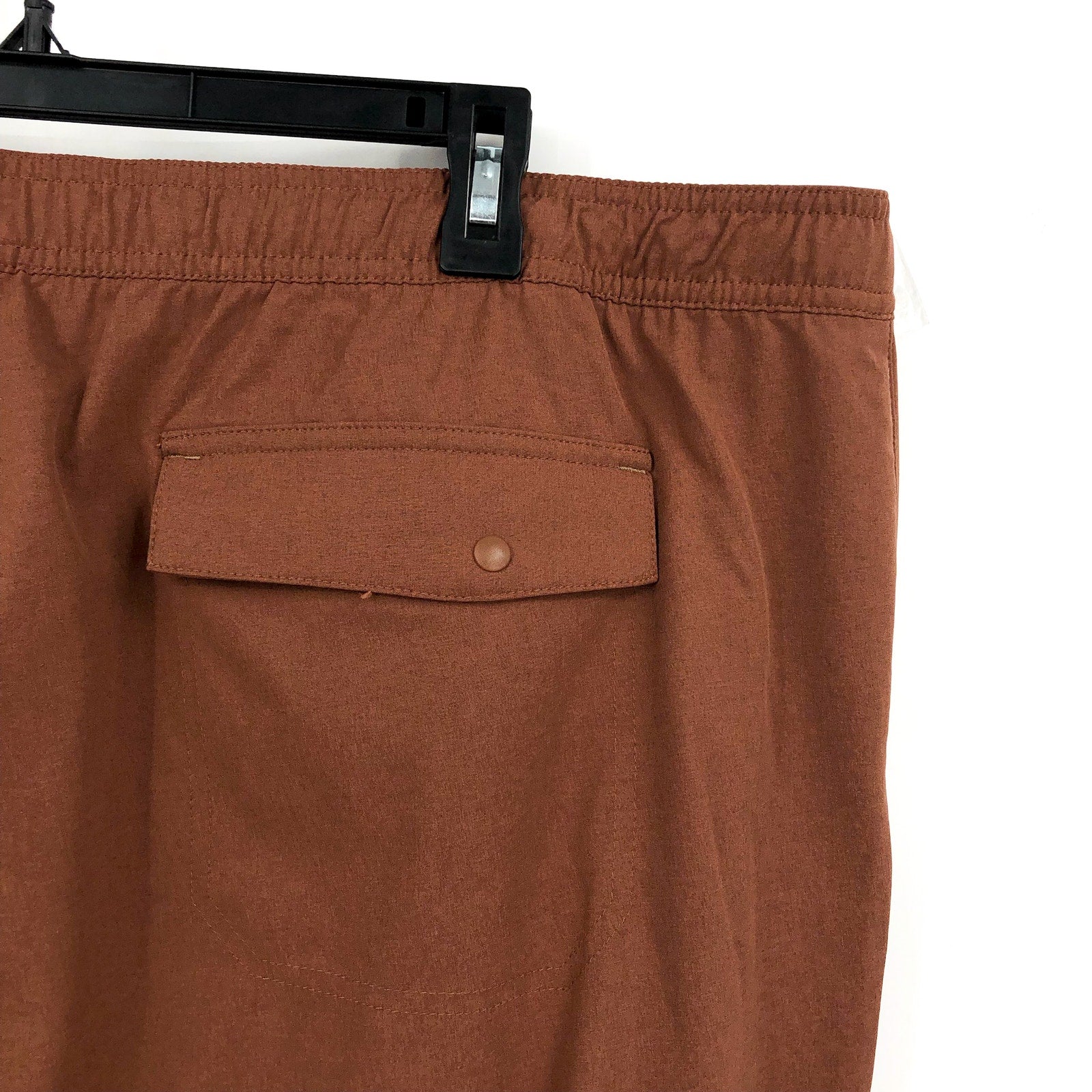 L.L. BEAN Mens Multisport Pants 3XL 32" Inseam Brown Drawstring Stretch NWT