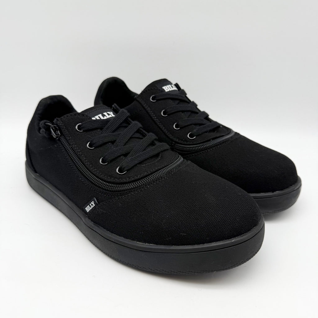 BILLY Footwear Mens Low Top ll Sneakers US 10.5 Wide EU 43.5 Black NIB