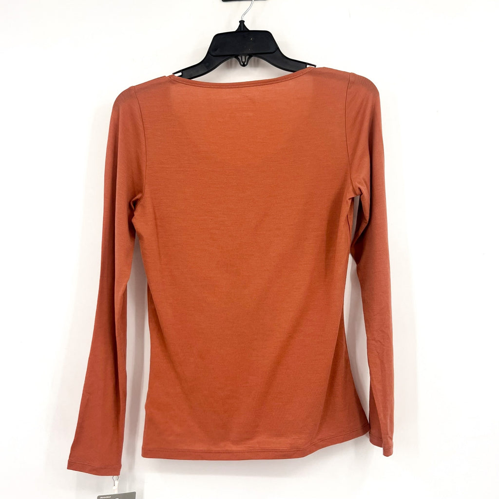 ICEBREAKER Women's Merino 150 Siren Long Sleeve Top Medium Cedar Wood Orange NWT