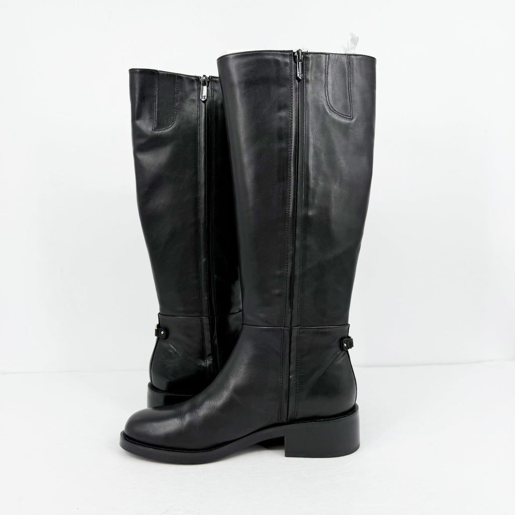 Sam Edelman Womens Mable Tall Boots Size 9.5 M EU 40.5 Black Leather NIB
