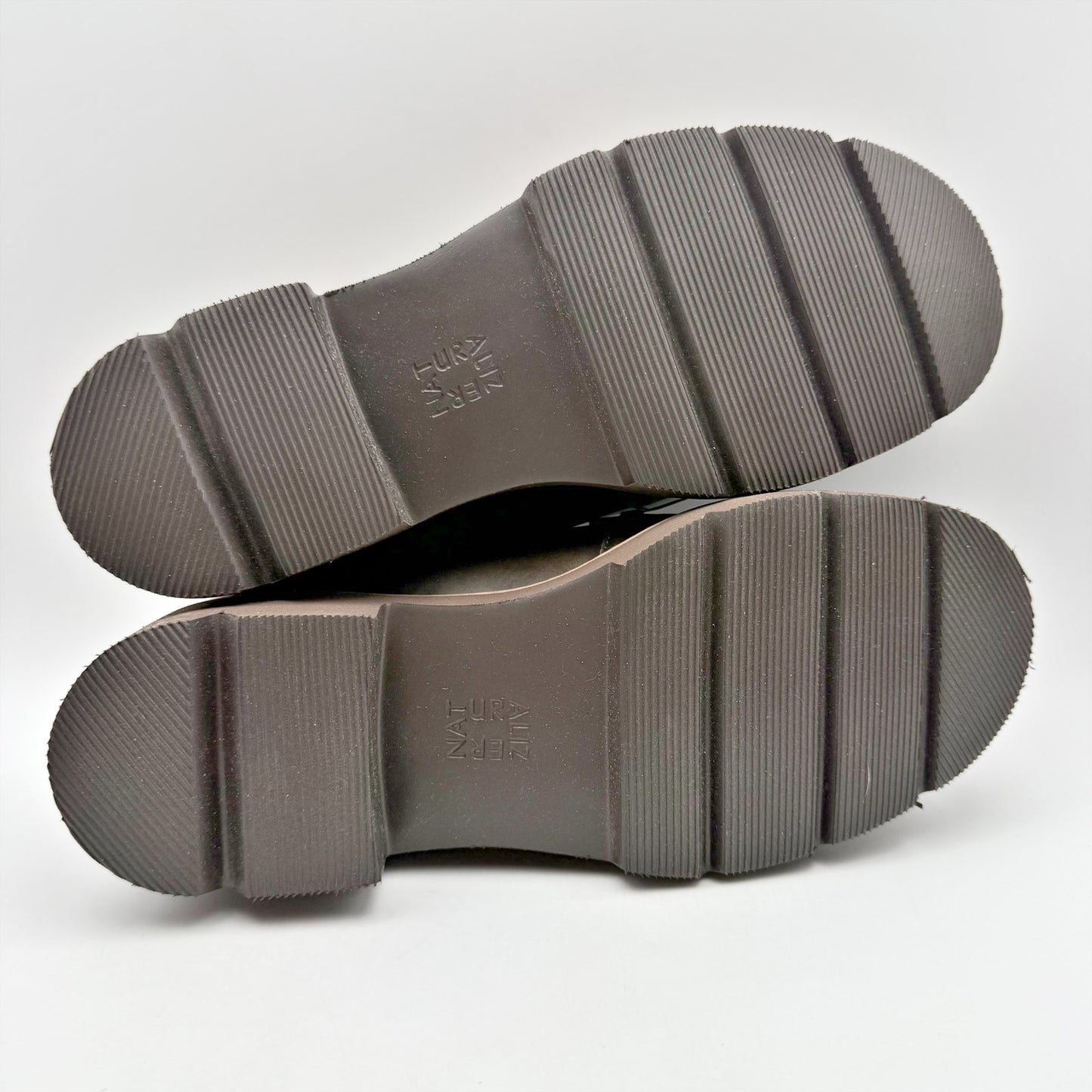 Naturalizer Womens Desmond Tassel Loafer US 7.5 Wide EU 38 Bronze Leather NIB