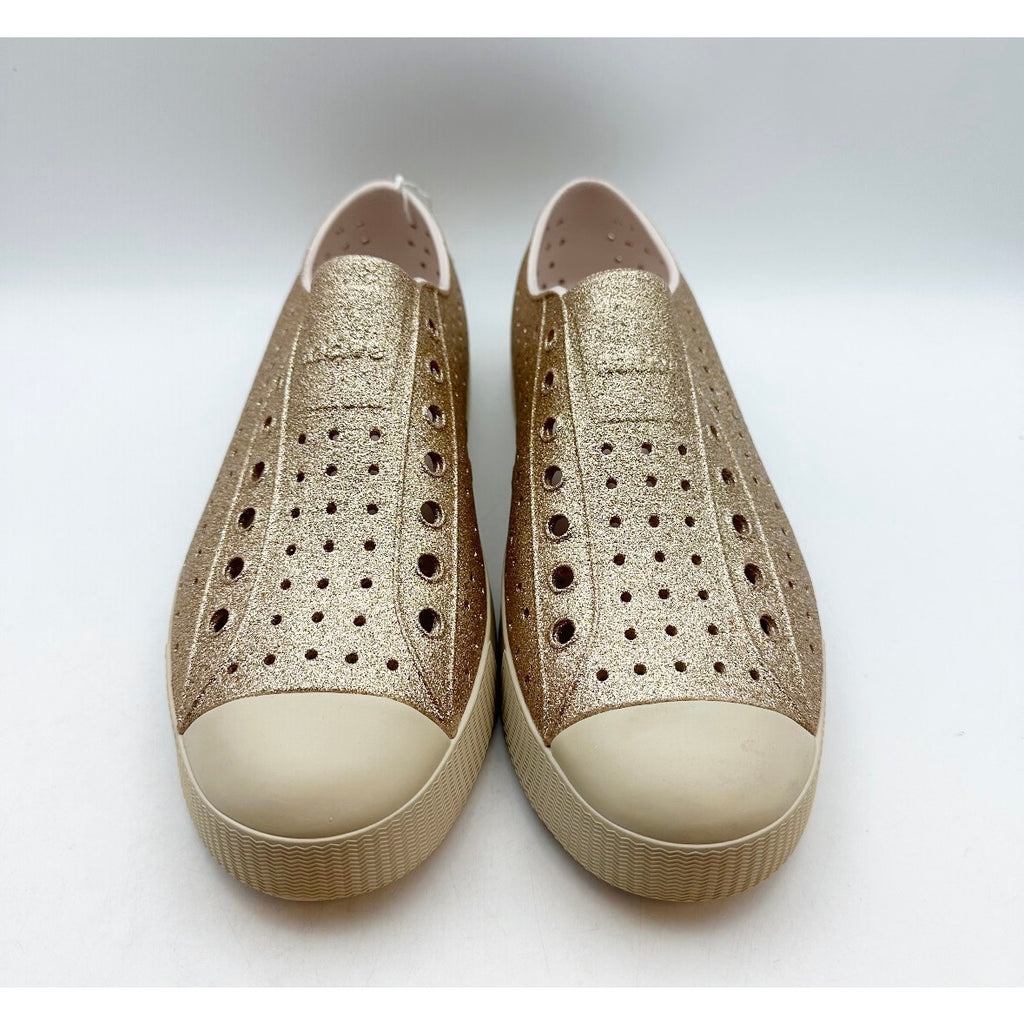 NATIVE Men's Jefferson Slip On Shoes Size 10 Rock Salt Bling Rose Gold NWOB