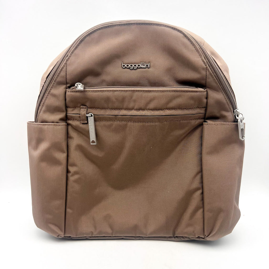 BAGGALLINI Securtex Anti-Theft Vacation Backpack Beige Portobello NWOT