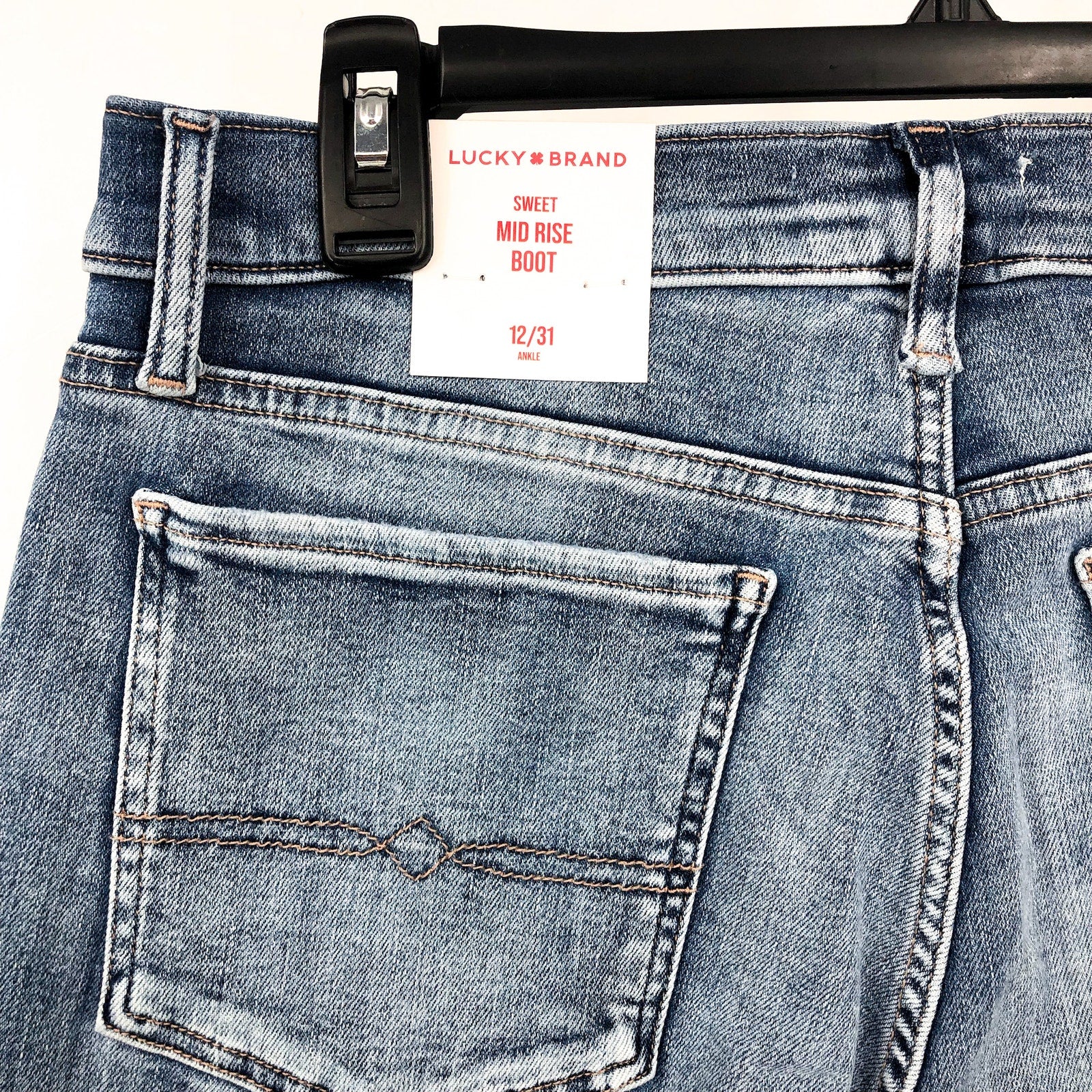 LUCKY BRAND Women's Sweet Boot Cut Jeans US 12 Blue Cabana Mid rise NWT