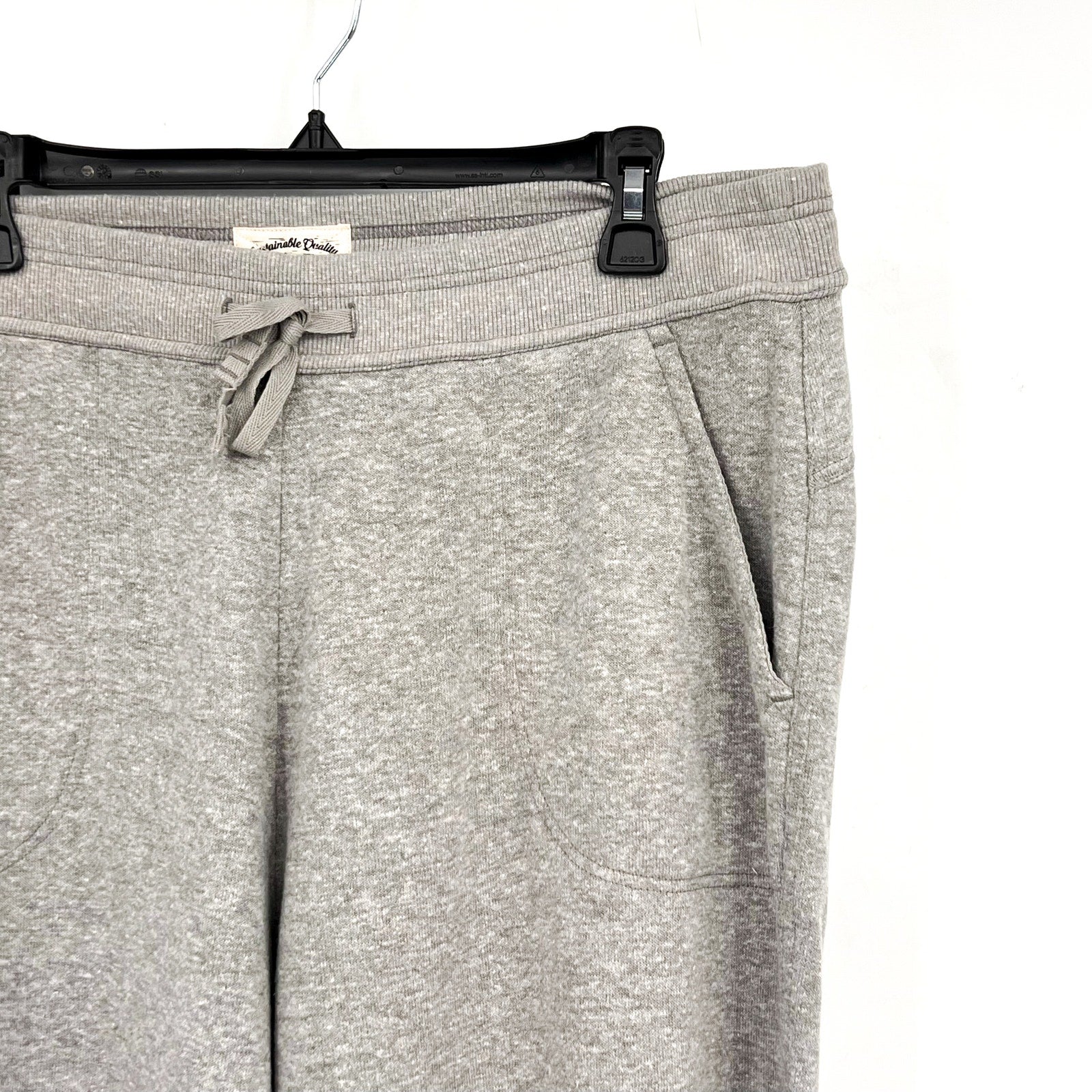 PRANA Women's Cozy Up Ankle Joggers XL Heather Grey Sweatpants NWT