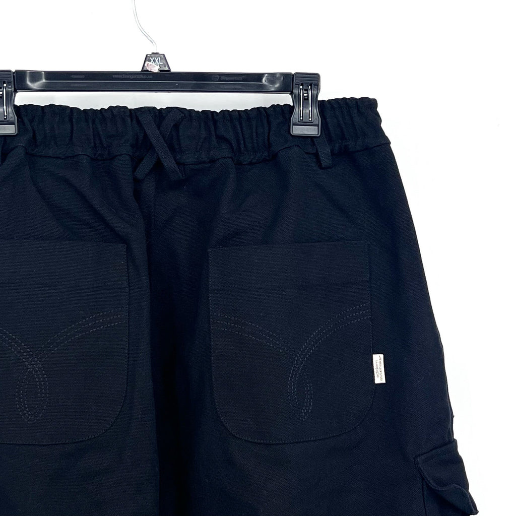 ADIDEM ASTERISKS Men's Balloon Cargo Pants Large-XXL Black Relaxed Fit NWOT