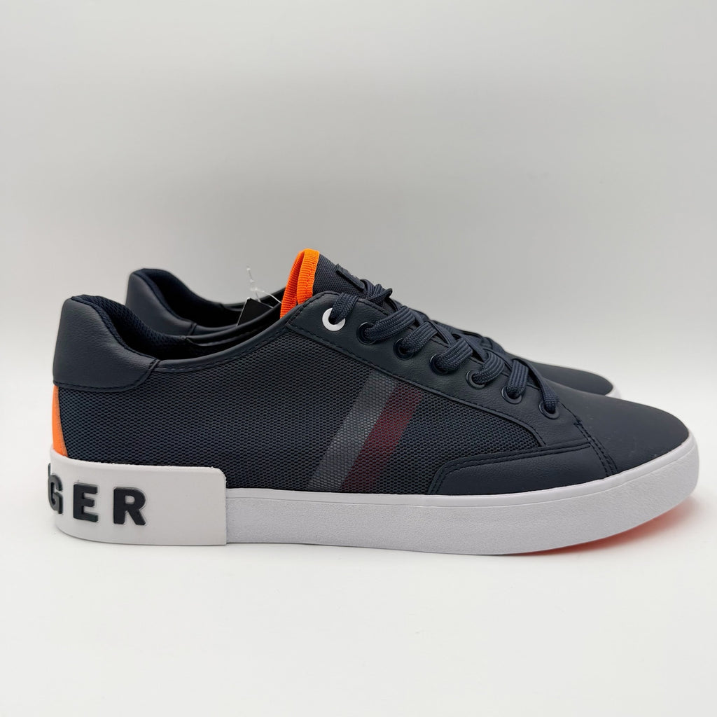 Tommy Hilfiger Mens Rojo Low Sneakers Size 11.5 Navy Blue White NWOB