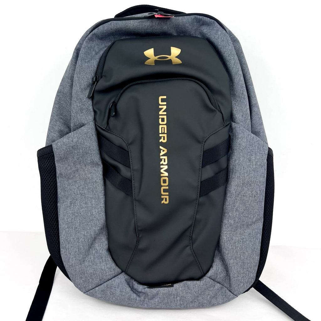 UNDER ARMOUR STORM Unisex Hustle Pro 6.0 Backpack Black/Gold Laptop Sleeve NWOT