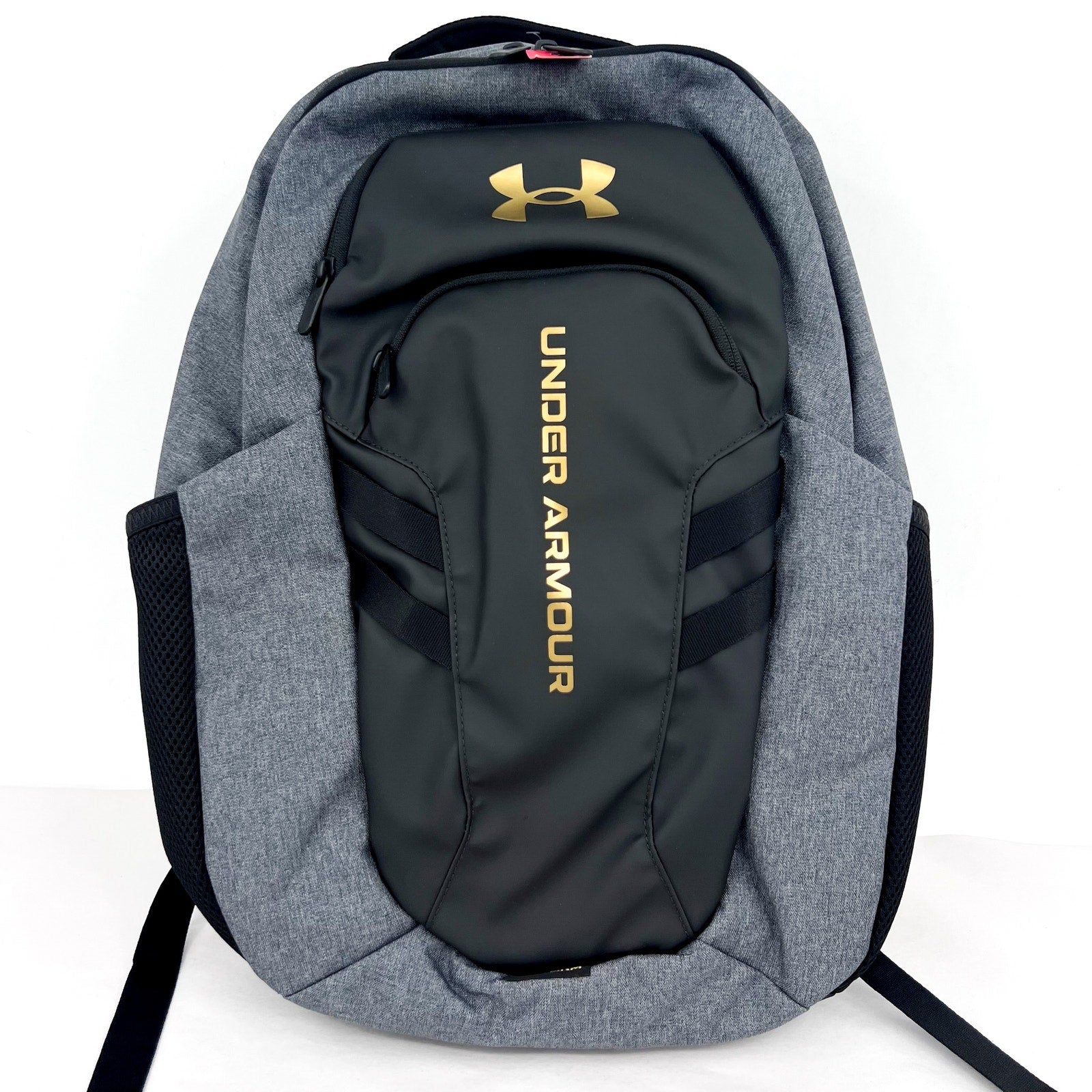 UNDER ARMOUR STORM Unisex Hustle Pro 6.0 Backpack Black/Gold Laptop Sleeve NWOT