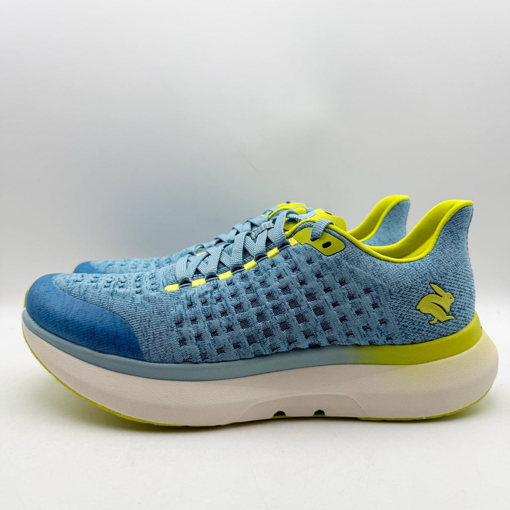 Rabbit Mens Dream Chaser Running Shoes US 11.5 Blue Yellow Athletic Sneakers NIB