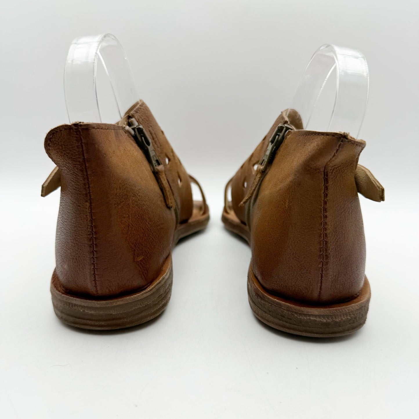 Miz Mooz Womens Frida Sandals EU 39 US 8.5-9 Brown Brandy Leather NIB