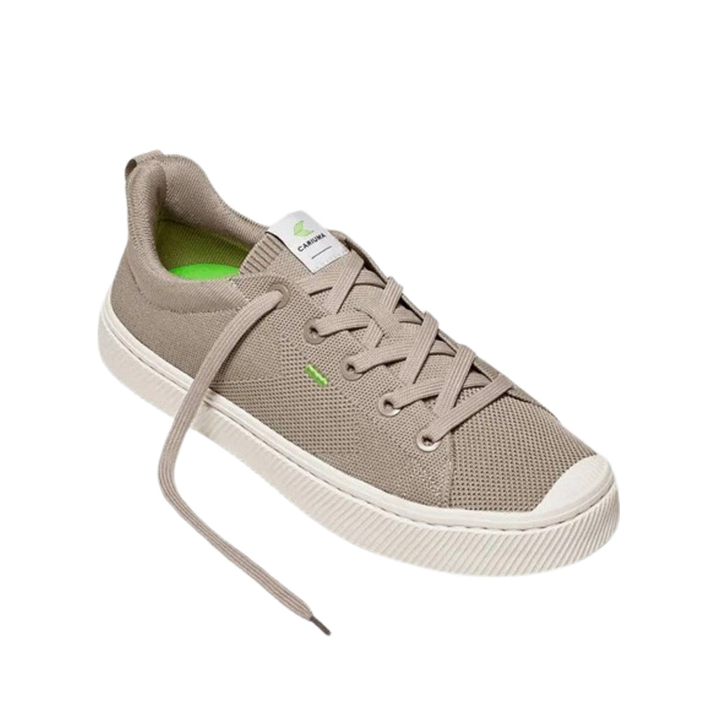 Cariuma Unisex IBI Low Sneakers Womens 8.5 Mens 7 Tan Sand Bamboo Knit NIB