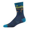 DARN TOUGH Unisex Ridge Runner Micro Crew Running Socks Large Blue Midnight NWT