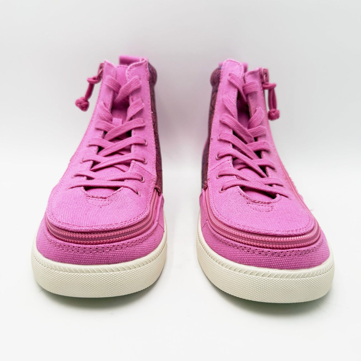 BILLY Footwear Kids Classic Lace High Sneakers Size 7 Big Kid Pink Print NWOB