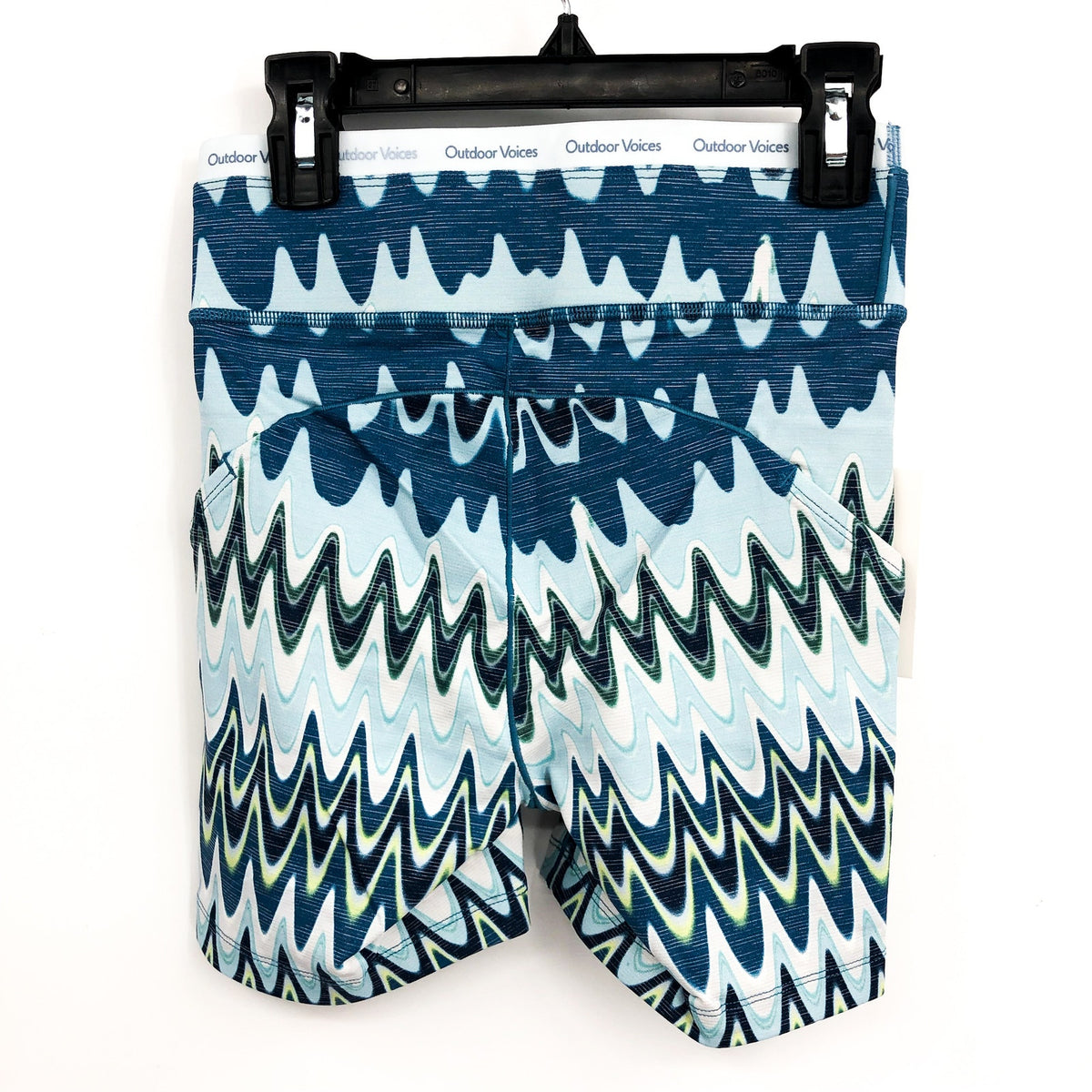 OUTDOOR VOICES Womens 5" Thrive Bike Shorts XXS Blue Polar Helios TechSweat NWT