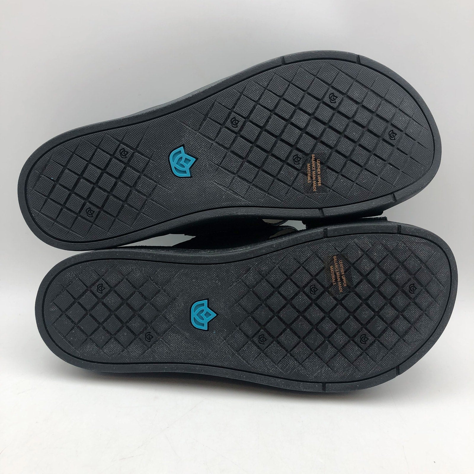 Spenco Womens Twilight Ellie Slide Sandals US 9 WIDE Black Space Dye Leather NIB