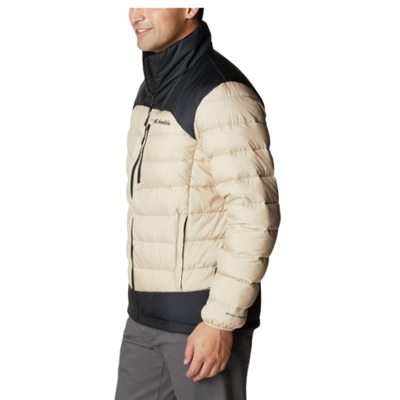 COLUMBIA Men's Autumn Park Down Jacket Small Cream Black NWT