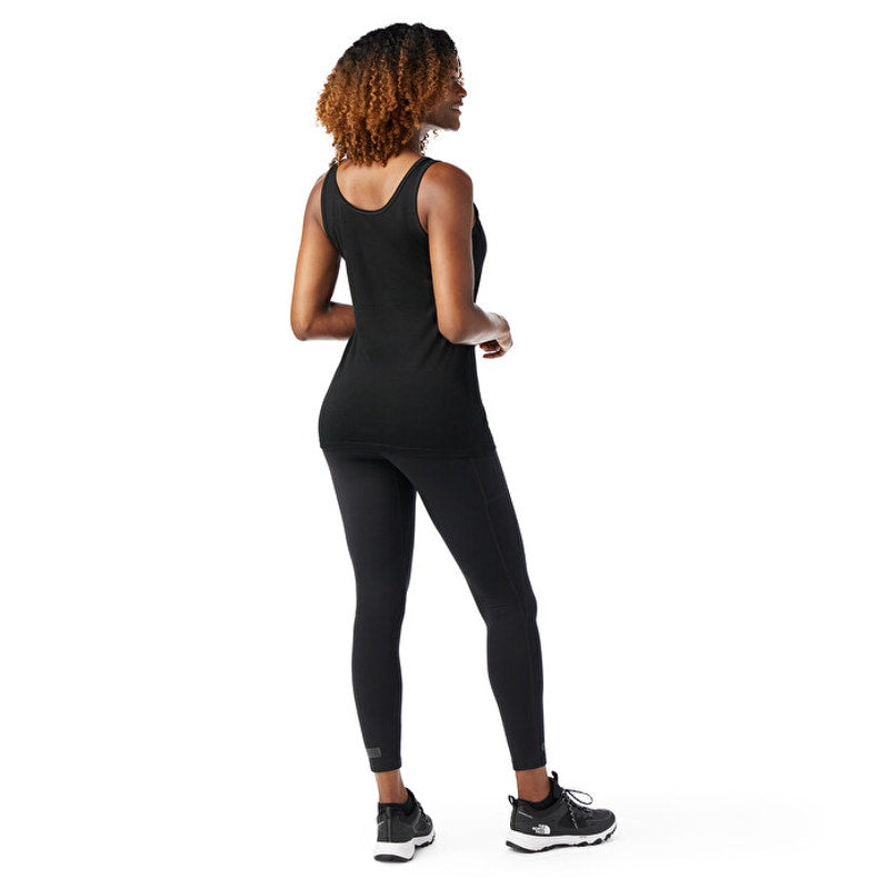 SMARTWOOL Women's Merino Tank Top Large Black Stretch Scoop Neck NWT